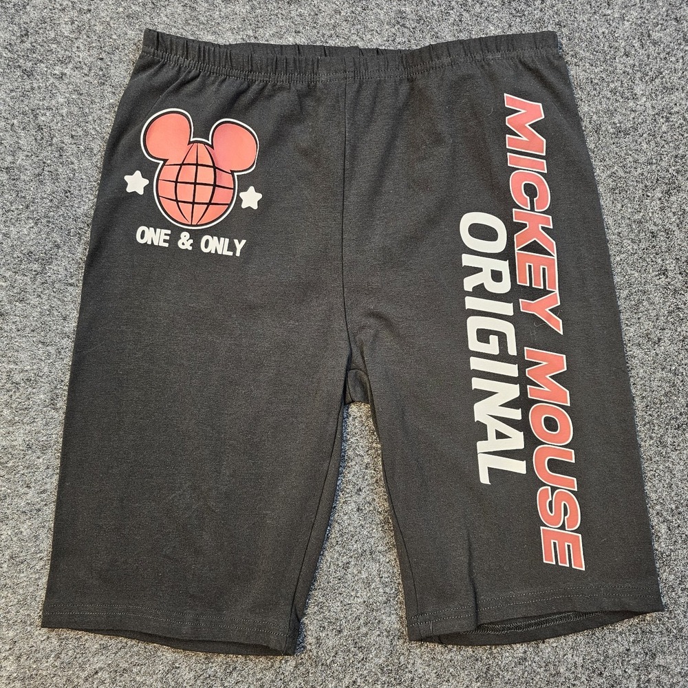 Disney Mickey Mouse Original One & Only Girls‎ Bike Shorts Black Size M 8/10
